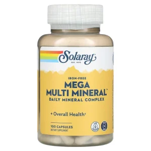 Solaray - Mega Multi Mineral Sans fer 100 capsules