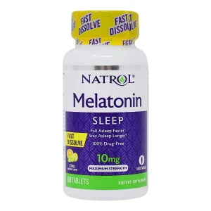NATROL - MELATONIN SLEEP 10 MG 60 TABLETS SAVEUR CITRON