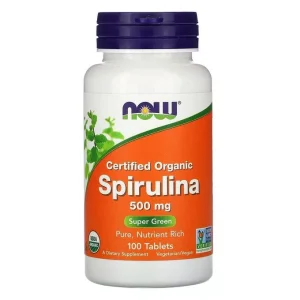 NOW Foods - Spiruline 500 mg 100 comprimés