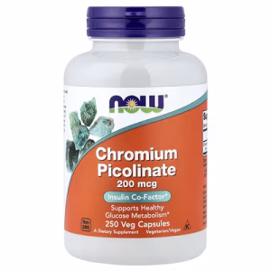 Now Foods, Picolinate de chrome, 200 µg, 250 capsules végétales
