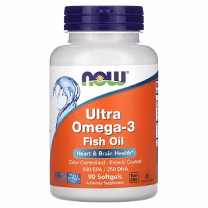 Now Foods, Huile de poisson ultra oméga-3, 90 capsules à enveloppe molle