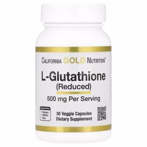 California Gold Nutrition, L-glutathion (réduit), 500 mg, 30 capsules végétales