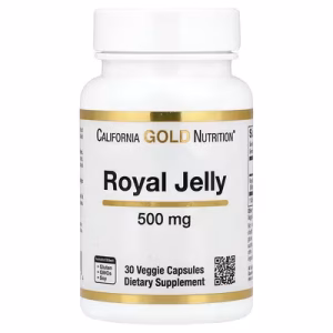 California Gold Nutrition, Gelée royale, 500 mg, 30 capsules végétales