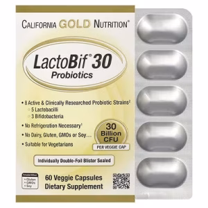 California Gold Nutrition, Probiotiques LactoBif® 30