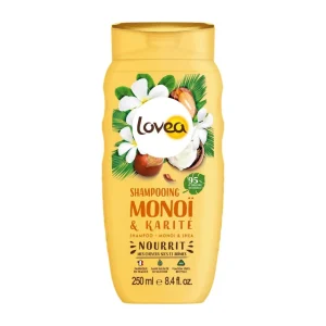 LOVEA - Shampooing - Monoï & Karité - Cheveux Secs et Abimés