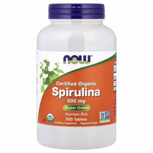 Now Foods, Spiruline certifiée biologique, 500 comprimés